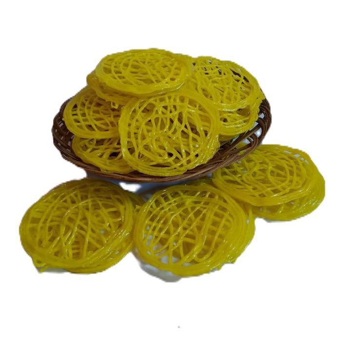 

Pilihan- Kerupuk Mie Kuning Mentah Ukuran Kecil (Ciplok) 1Kg