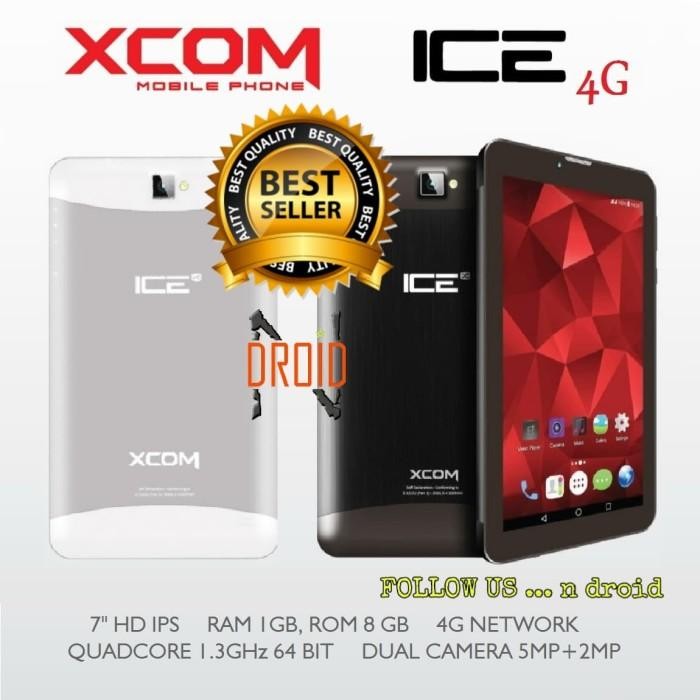 XCOM iCE tablet 4G murah 7" Ram 1Gb Rom 8Gb