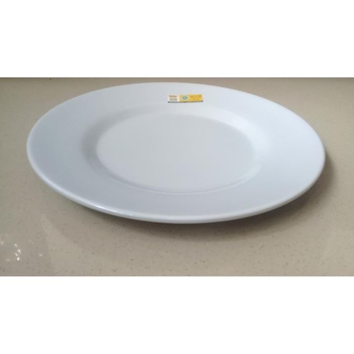 Pilihan- Piring Ceper Putih 10" Melamine - Golden Dragon P0210