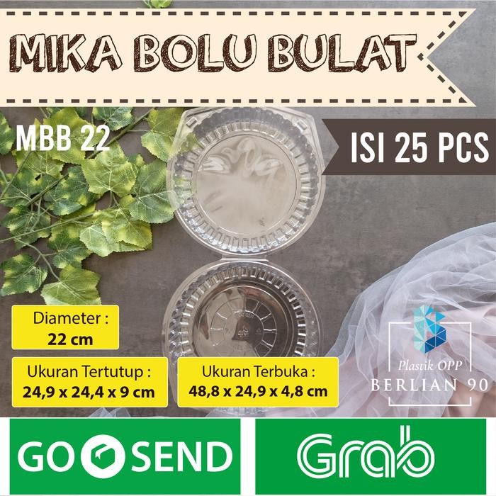 Pilihan- Mika Chiffon 22 Mika Bulat Besar Mika Kue Bolu Bulat Mika Kue Siffon