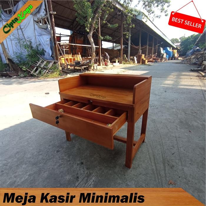 

MEJA KASIR MINIMALIS UKURAN 80X50X75 MULTIFUNGS KAYU FURNITURE