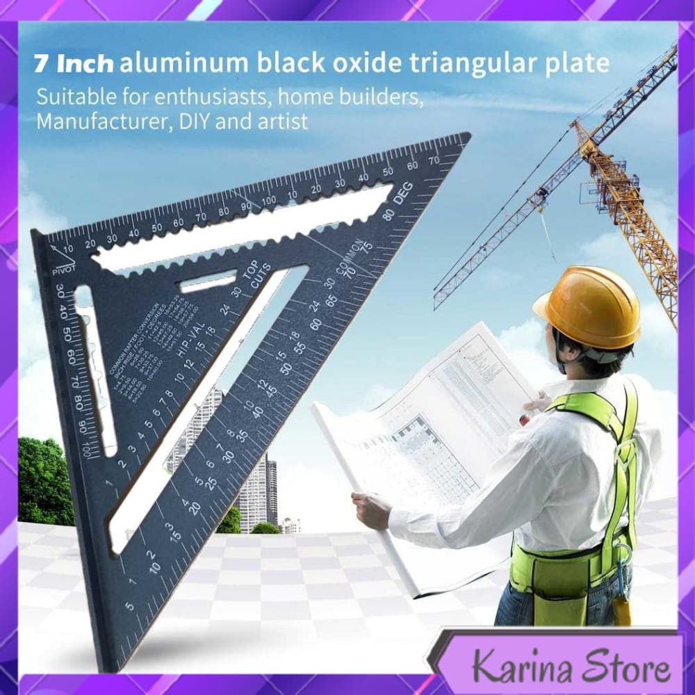 

PENGGARIS SIKU MISTAR TRIANGLE RULER ALUMINIUM 7 INCH - A10D01