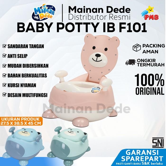 IORA BABY IB-F101 PMBTOYS BABY POTTY KARAKTER TOILET TRAINING ANAK PISPOT ANAK PORTABLE