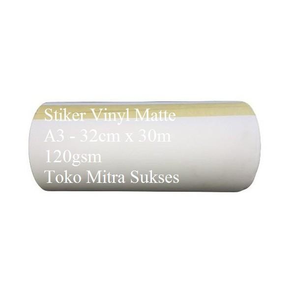 

Stiker Vinyl Matte Inkjet A3+ Roll - 32cm x 30m