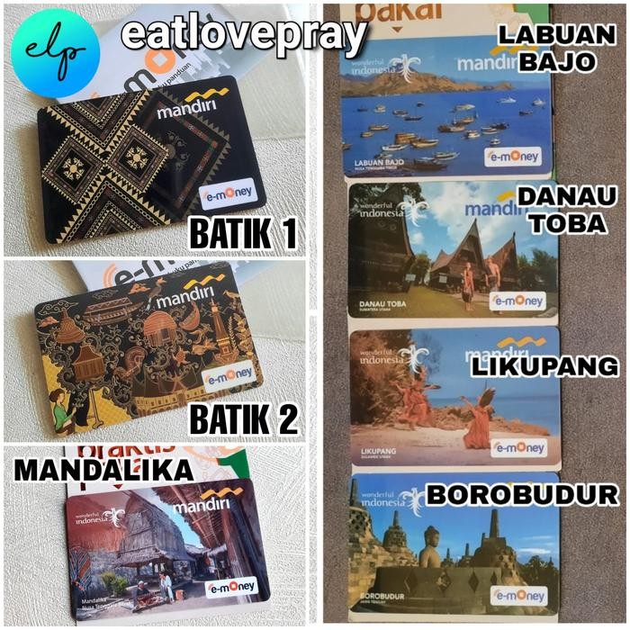 KARTU eMONEY eTOLL MANDIRI / E- Money E- Toll Card