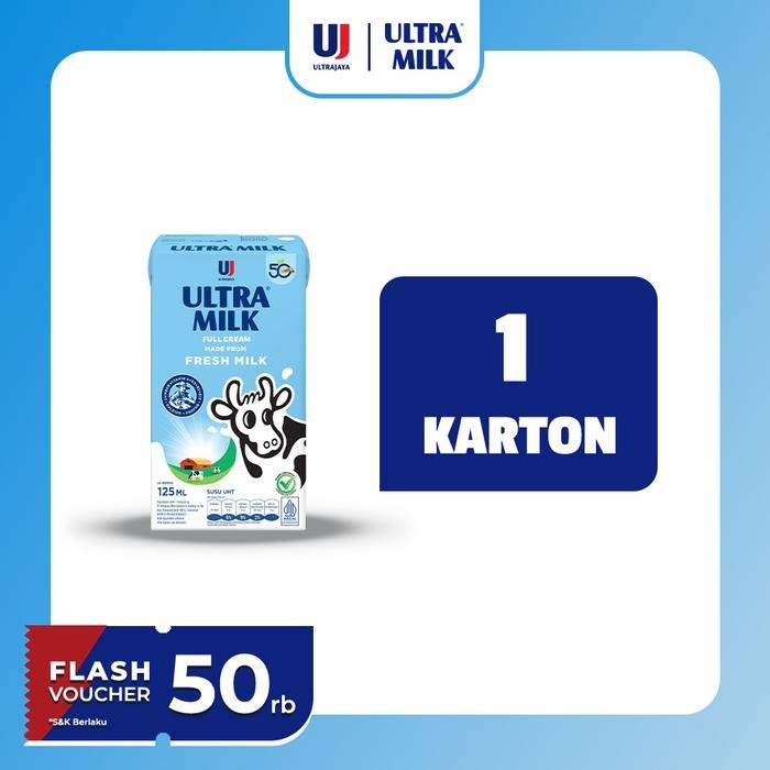 

Pilihan- Ultra Milk Susu Uht Full Cream 125Ml 1 Karton (40 Pcs)
