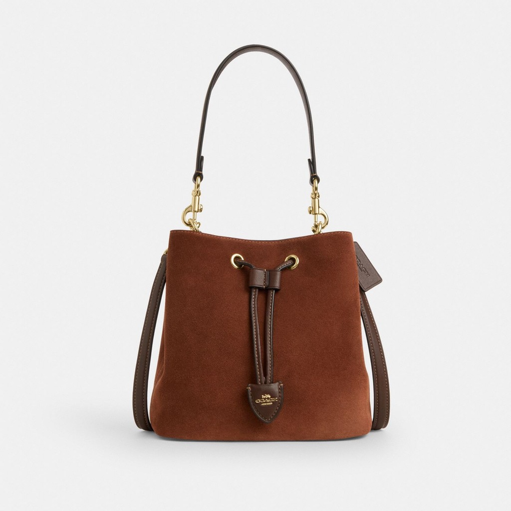 Coach Rowan Bucket Bag in Suede - Tas Jinjing Wanita