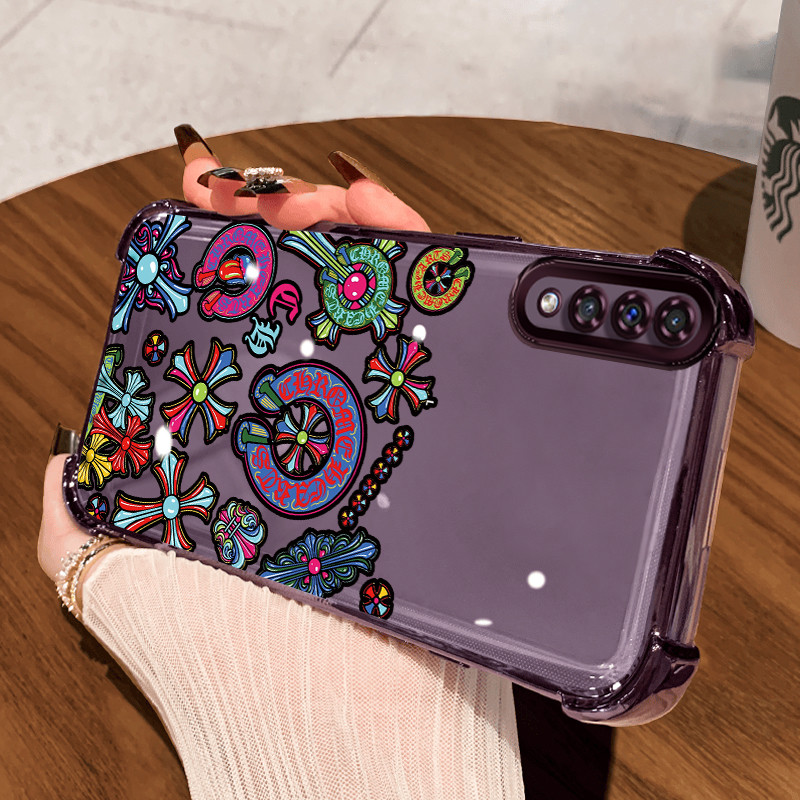 Casing Hp untuk Samsung A50 A50s A30s Case Punk Berwarna Kasing airbag Kesing Silikon Tipis  Softcas