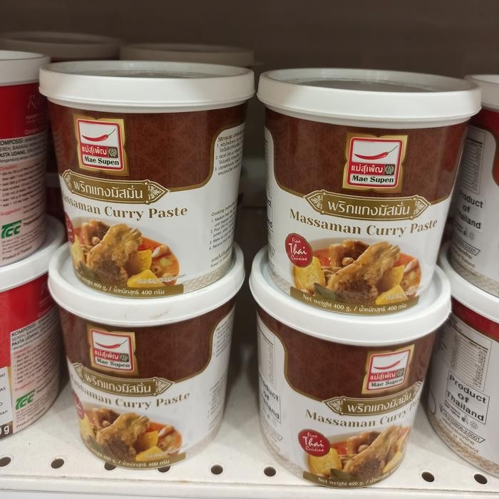 

Stok Baru mae supen massaman curry paste 400gr