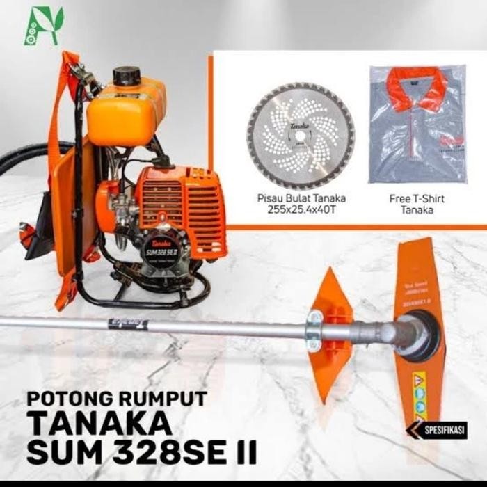 mesin potong rumput tanaka 328 se