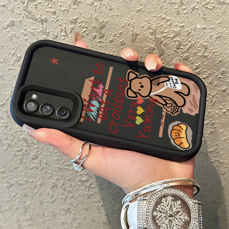 Casing Hp Untuk Samsung S24 FE S20 FE Samsung S21 FE Case Beruang Kecil Softcase Silikon Kesing Rasa