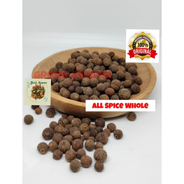 

NEW PRODUK ALL SPICE WHOLE / MERICA JAMAICA / PIMENTA WHOLE /ALLSPICE WHOLE 100GR PITALOKAOUTLET23