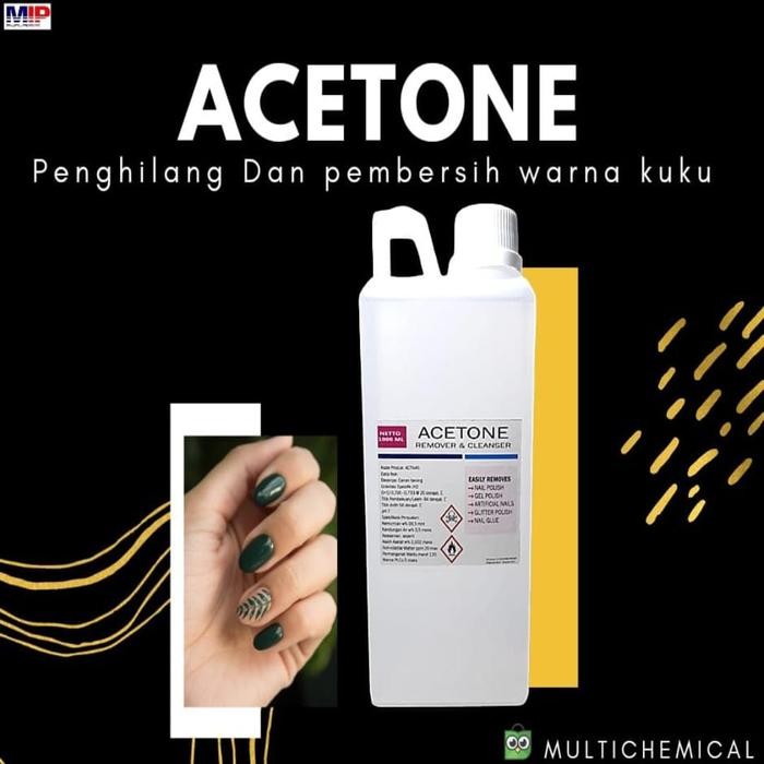 Pilihan- Aseton Acetone 1 Liter Pembersih Kutek - Acetone - 1 Liter