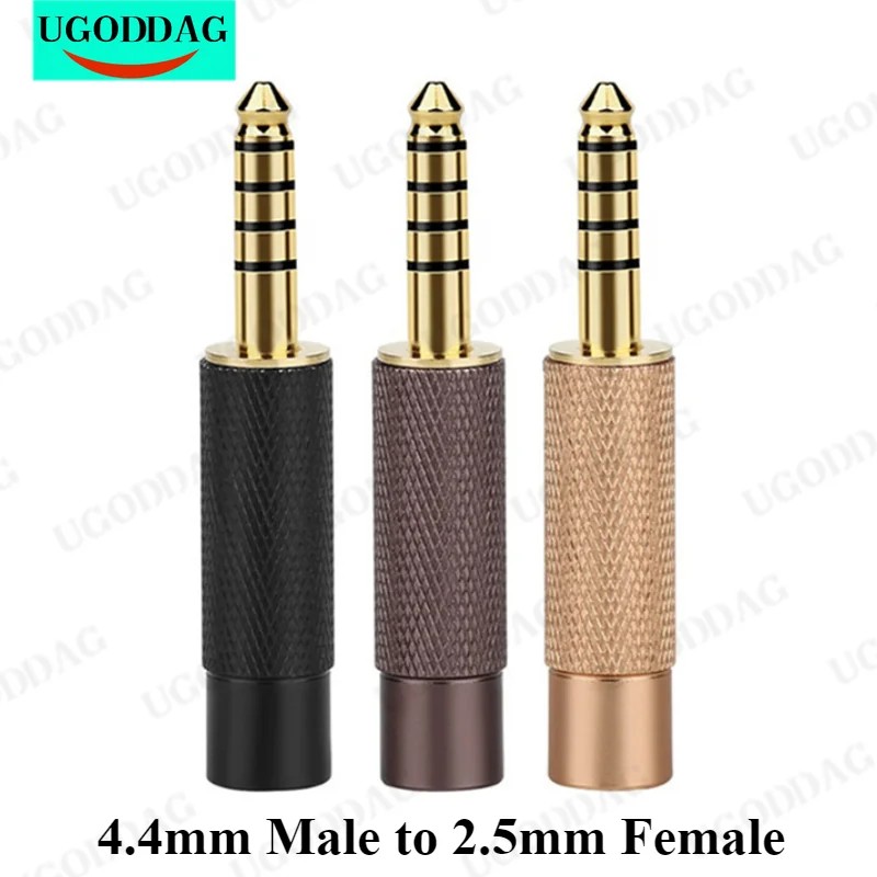 Jack Connector 4.4Mm To 2.5Mm 5 Pole Male To 4 Pole Female Audio Adapter 4.4Mm Balance Convert