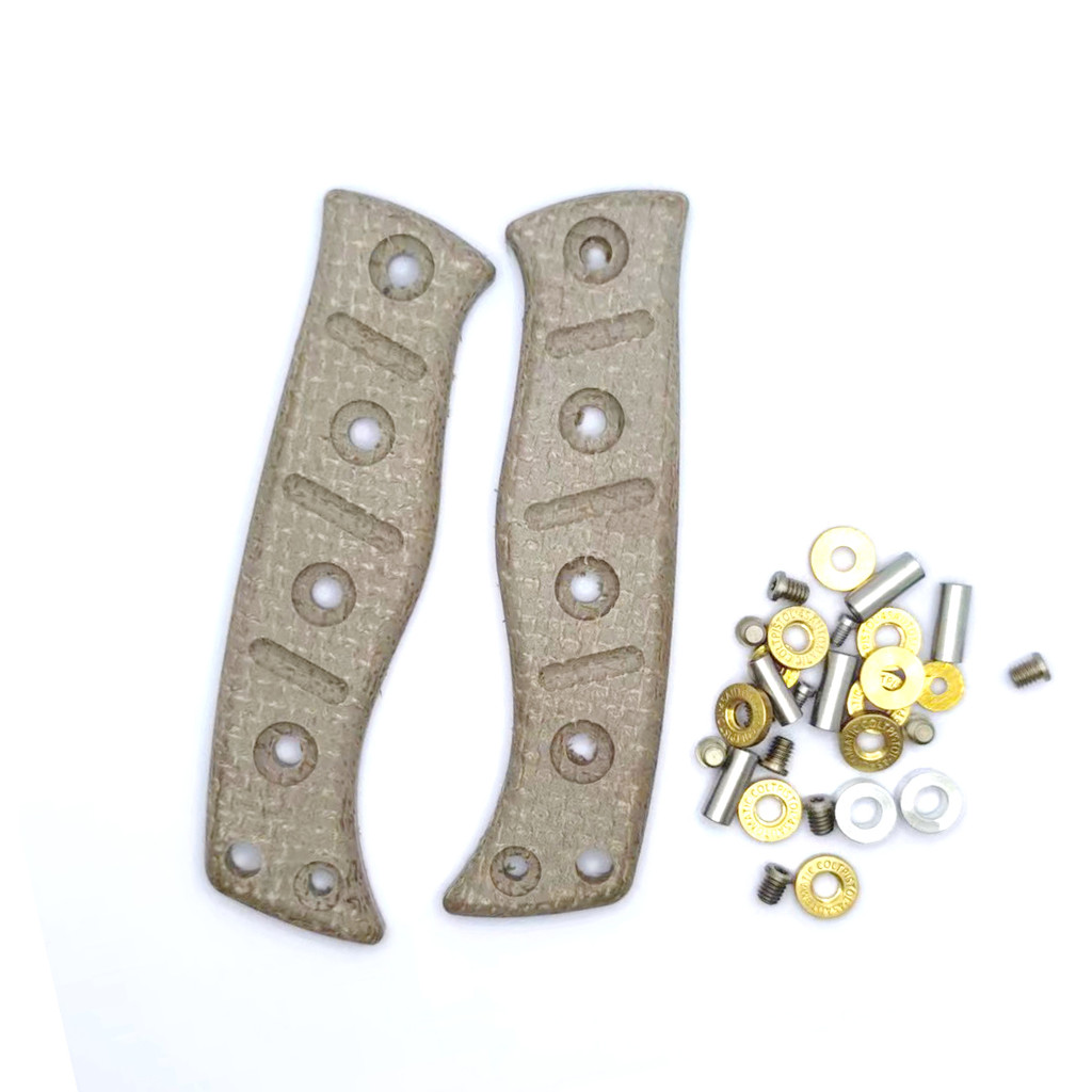 1Pair Knife Handle patch Micarta/G10 Material Grip No-slip Patch