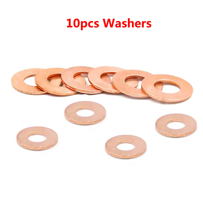 10pcs/lot Fold Knife Red Copper Washers Gasket Rings for Strider SNG