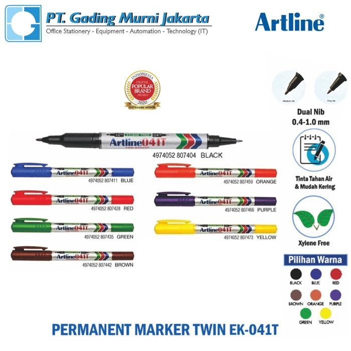

New SPIDOL PERMANENT TWIN MARKER ARTLINE EK-041T
