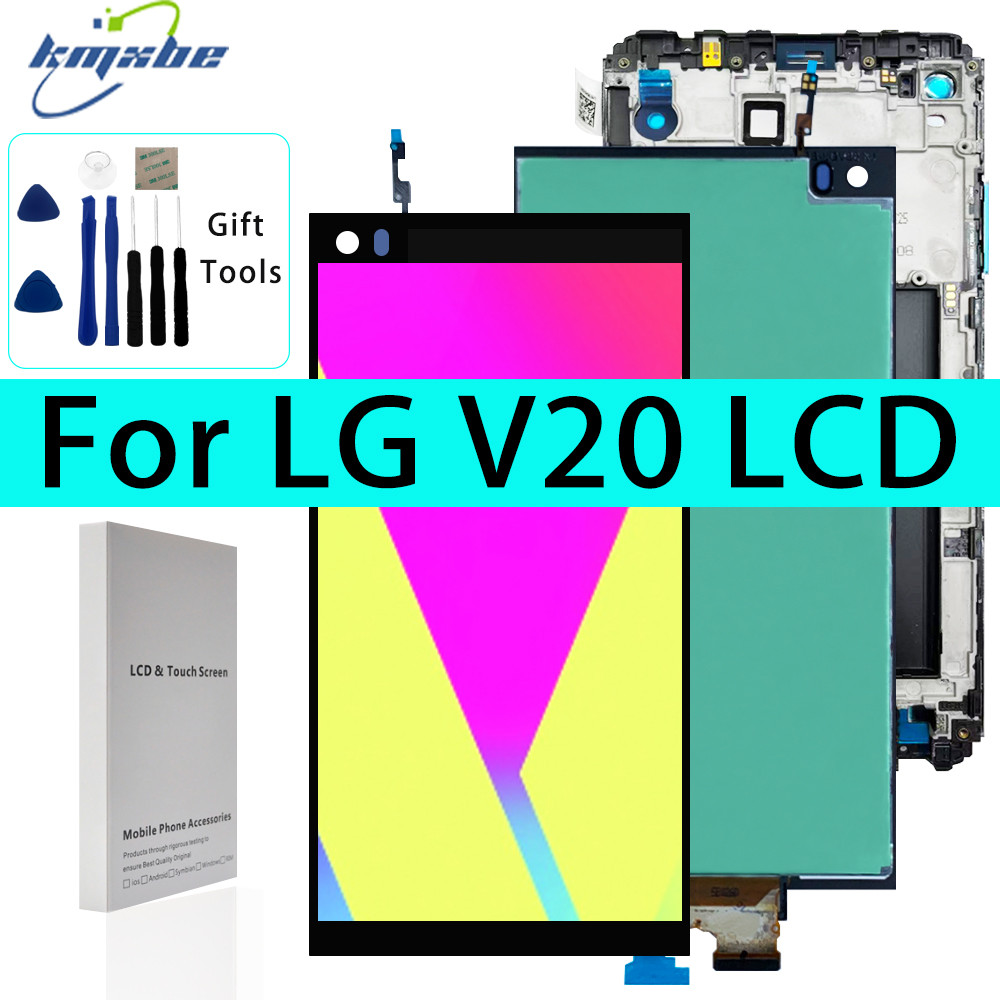 Kmxbe 5.7" Original LCD For LG V20 H990 H910 H918 US996 VS995 LS997 Display Touch Screen Digitizer A