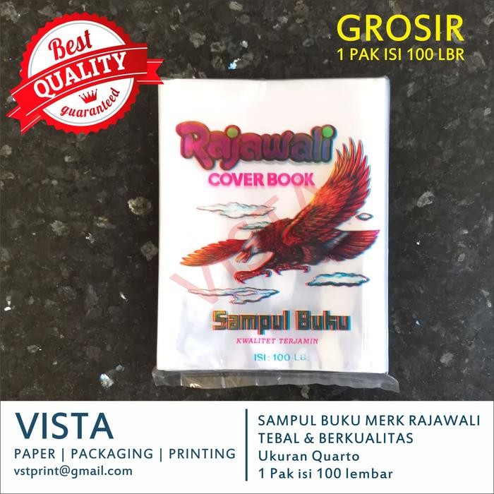 

Pilihan- Sampul Buku Plastik Quarto / Kuarto / Kwarto Rajawali, 1 Pak 100 Lbr