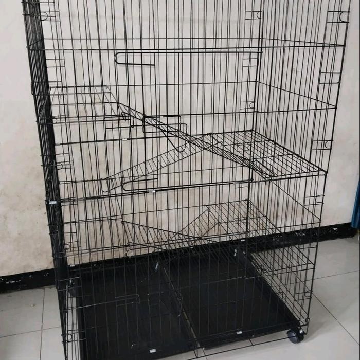 kandang kucing jumbo 5 tingkat ukuran 135x90x60