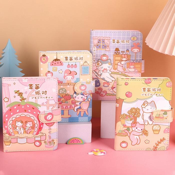 

Buku Diary Notebook Lucu Cherry Cat Agenda Import