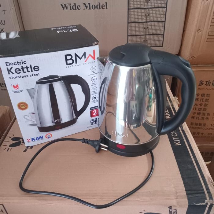 New Teko listrik stainless low watt/Teko listrik 1,8 liter/Pemanas air