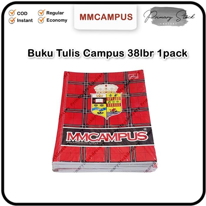 

Buku Tulis CAMPUS 38 Lembar 1 Pack Quarto 10 pcs MMCAMPUS Kwarto Biasa