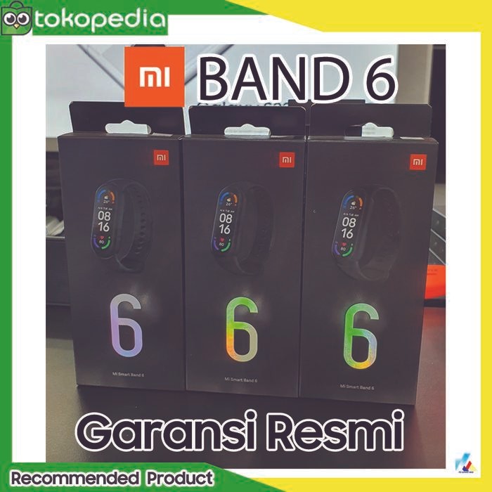 Xiaomi Mi Band 6 SmartWatch Garansi Resmi