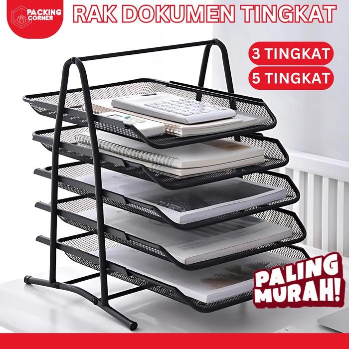 

Rak Dokumen Kertas 3 5 Susun Tray Besi Desk Paper File Document Storage 3 5 Tier Elevated Letter