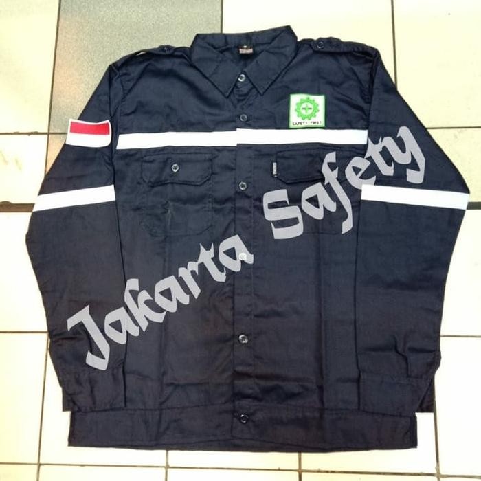 MURAH Seragam Kerja Safety Merk Twins / Baju Safety Proyek +logo
