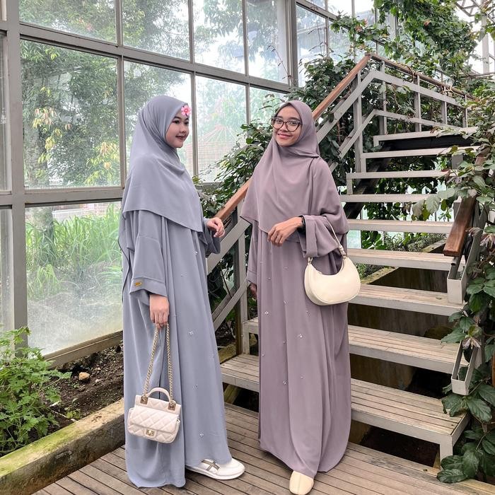 Tsurayya - One Set New Dubai Payet (Sudah dapat Inner abaya+Outer abaya+Hijab instan+Cadar)/One Set