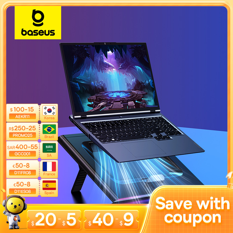 Baseus Laptop Cooling Pad Notebook Cooler for 13-21 Inch Laptop Fans Stand Base for Macbook Pro Air 