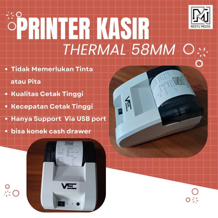 Ready Mini Thermal Printer 58mm CETAK STRUK Kasir
