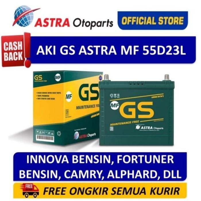 Aki Gs Mf 55D23L / Kering 55D23L 12V 60Ah Aki Serena