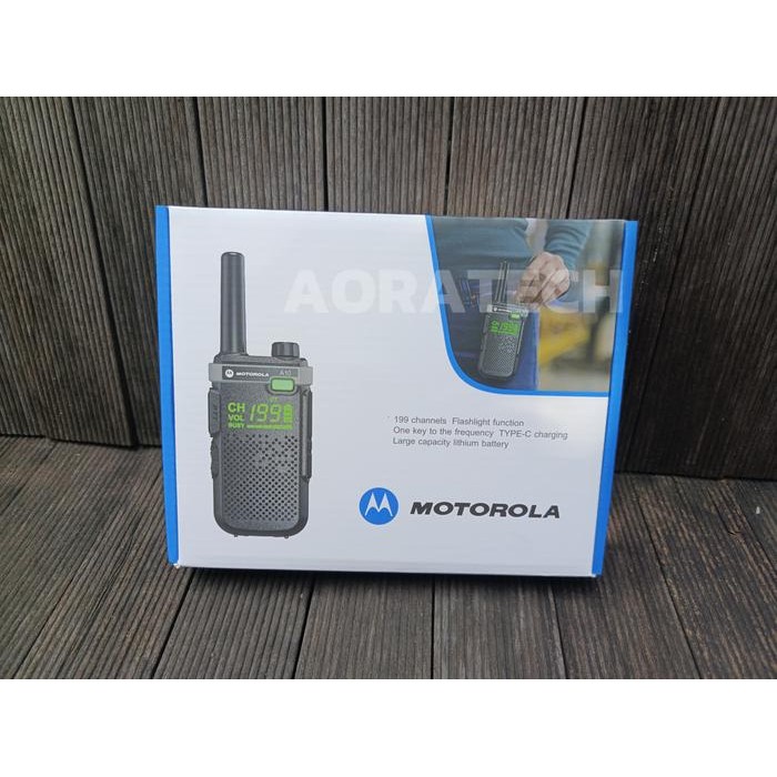 HT MOTOROLA A10 ISI 2 PCS WALKIE TALKIE TWO WAY RADIO 10W UHF 400-520MHZ 9800MAH TYPE-C 199CH