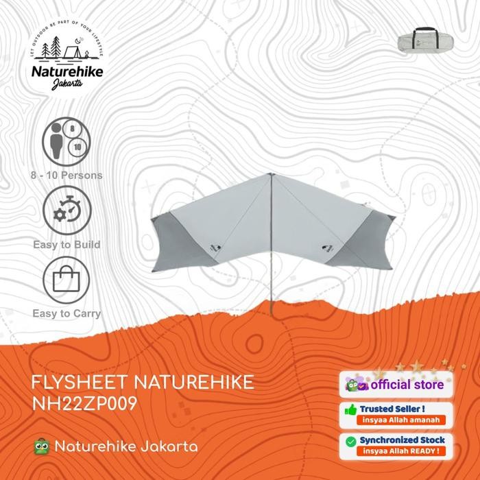 Ready FLYSHEET TENDA CAMPING / SHELTER / KANOPI NATUREHIKE NH22ZP009
