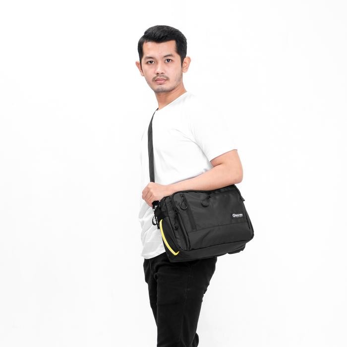 Tas Selempang Original BAPIN Pria Hitam Grey
