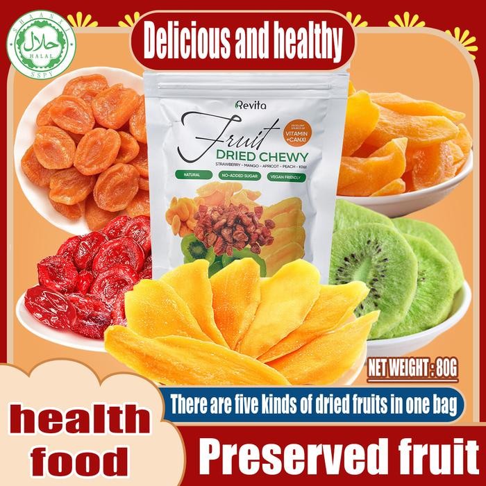 [READY STOCK]Mixed dried fruit Dried strawberries Dried mango Dried apricots Dried peaches Dried