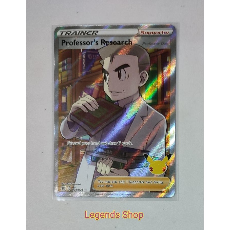 DISKON Professor's Research Kartu Pokemon Celebrations 25th Anniversary Card