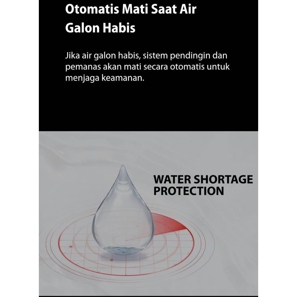 TOSHIBA Dispenser 1830 UV Galon Bawah RWF-W1830UVBN / RWFW1830UVBN