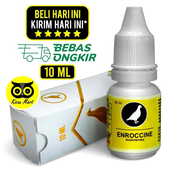 ces0- Enroccine Vitarest Antimikroba Obat Merpati Snot Ngorok Berak Kapur
