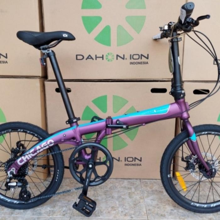 Sepeda Lipat Dahon Ion Chicago 20" 8Sp New 2020 - Grey