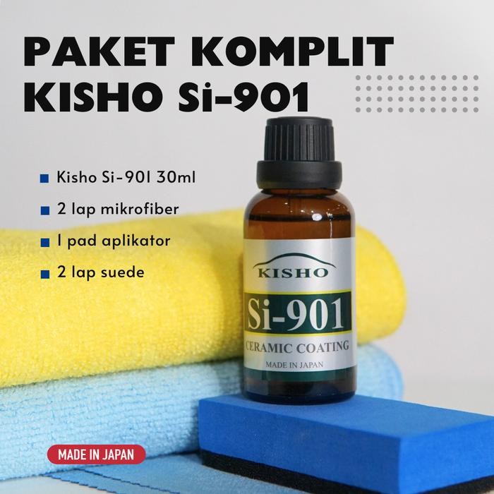 Nano Ceramic Coating KISHO 901 Original Jepang Paket Komplit ASLI