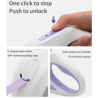 TALI TUNTUN 3M ANJING TALI ANJING 3 METER SENTER RETRACTABLE DOG LEASH