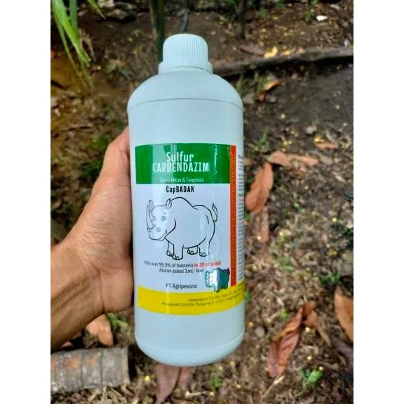 PROMO Desinfektan Cap Badak 1 liter / Sulfur Carbendazim / Fungisida / Anti Jamur / Pertanian