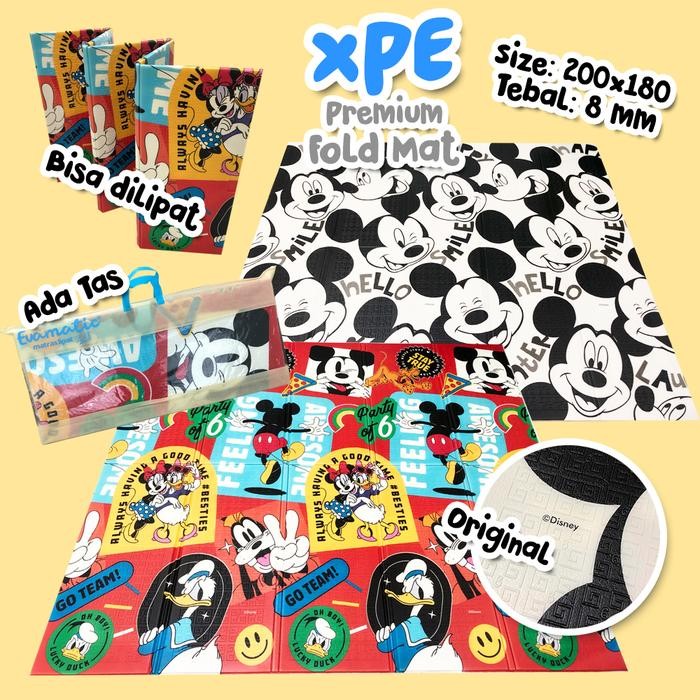 TGR Playmat Disney Mickey Mouse Fold Mat Evamatic Matras Lipat