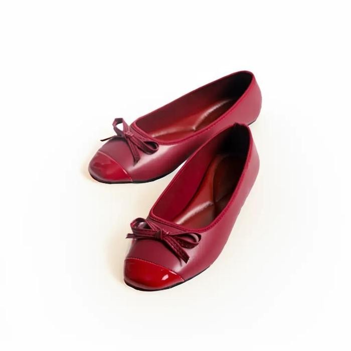 Donatello - - Sepatu Flatshoes Wanita Diora Balerina Flat Kerja Hitam