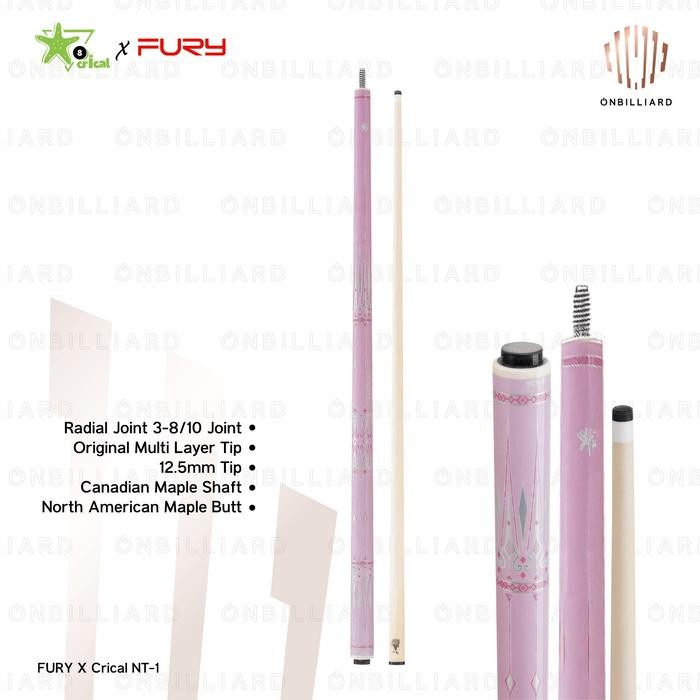 Fury X Crical NT Series by Konllen NT-1 NT-2 Cue Stick Billiard