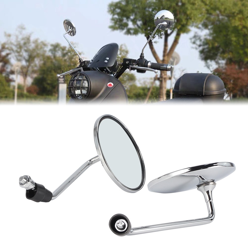 8mm 10mm Motorcycle Back View Mirror Electric Bicycle Rearview Mirrors Electric Scooter Harley Moped