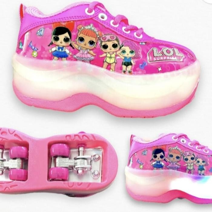 Sepatu Roda Anak Laki Laki Roda 4 Led